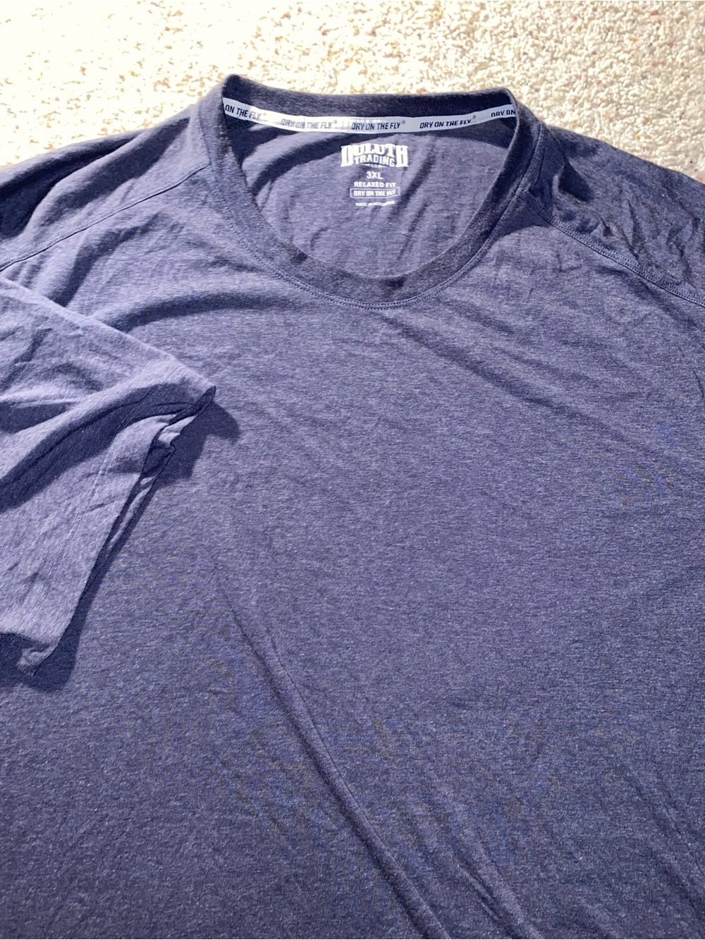 Share Duluth Trading Mens 3XL Heavy Duty Navy Outdoor Activewear Work Tee Shirt